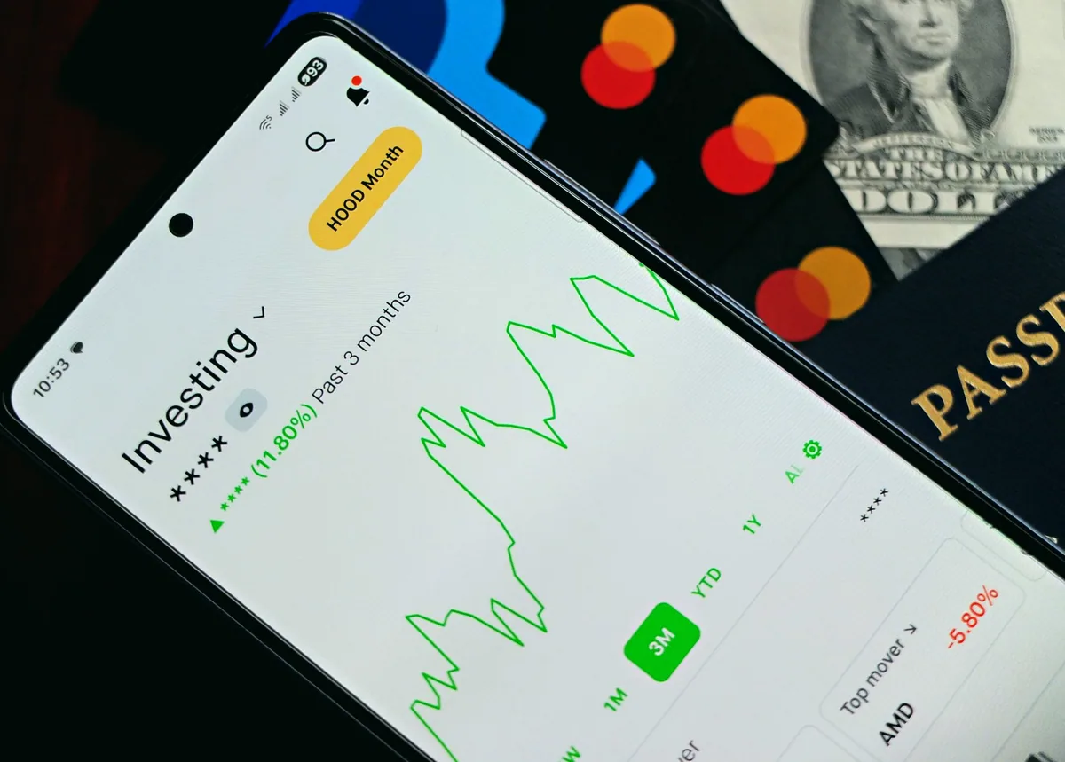 Mobil bankacılık uygulamasında yatırım fonu ekranı