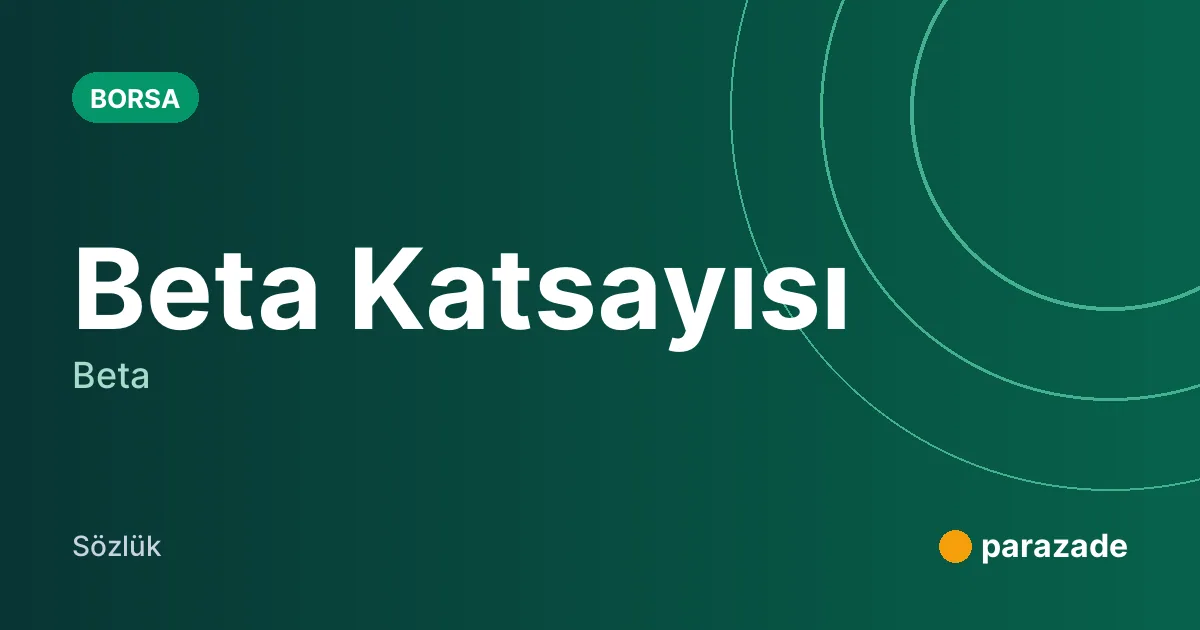 Beta Katsayısı nedir?