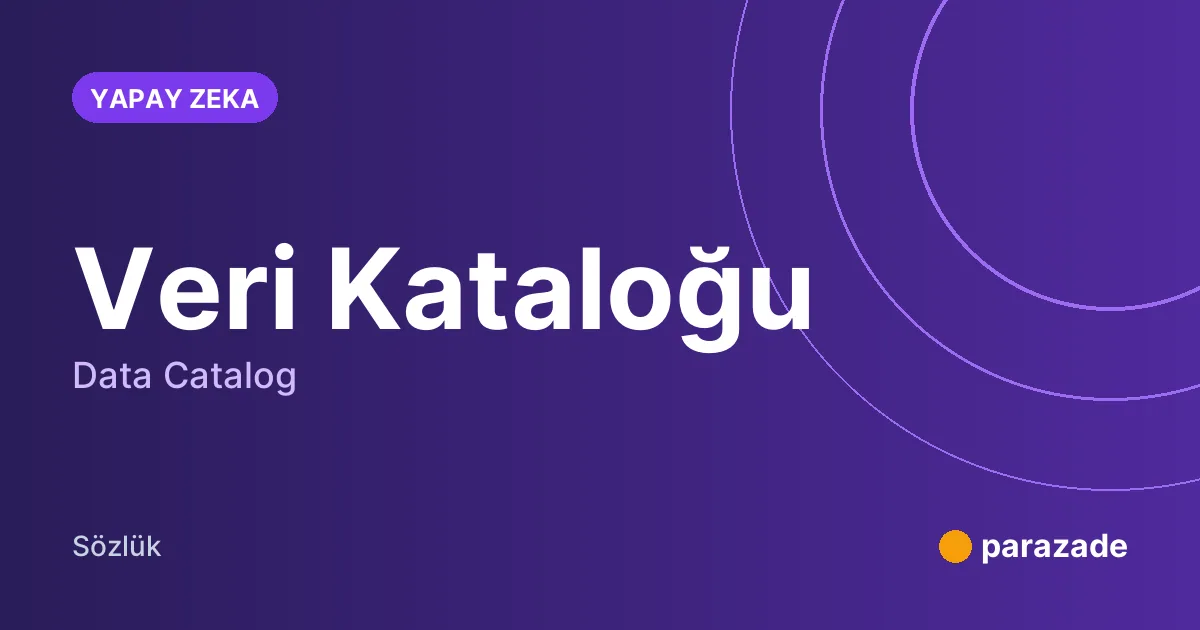Veri Kataloğu nedir?