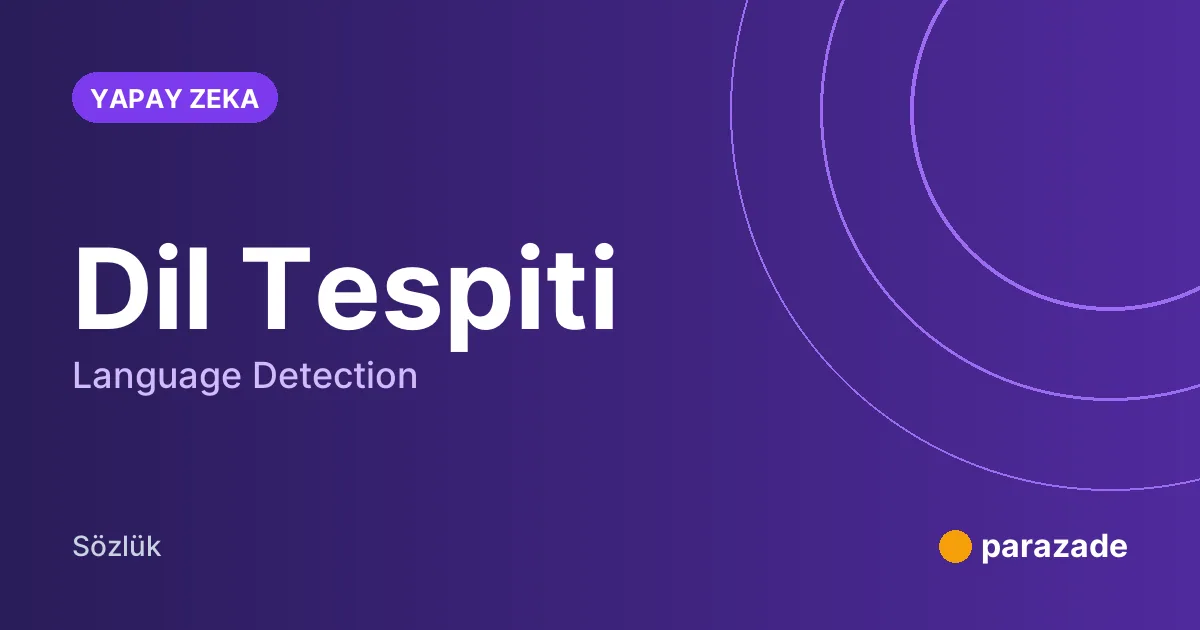 Dil Tespiti nedir?