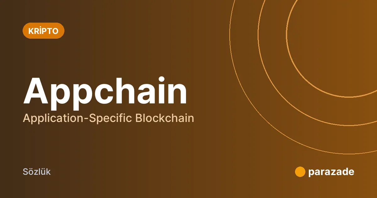 Appchain nedir?