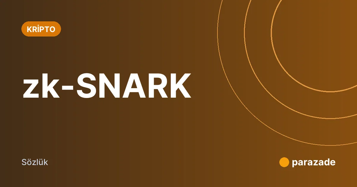 zk-SNARK nedir?