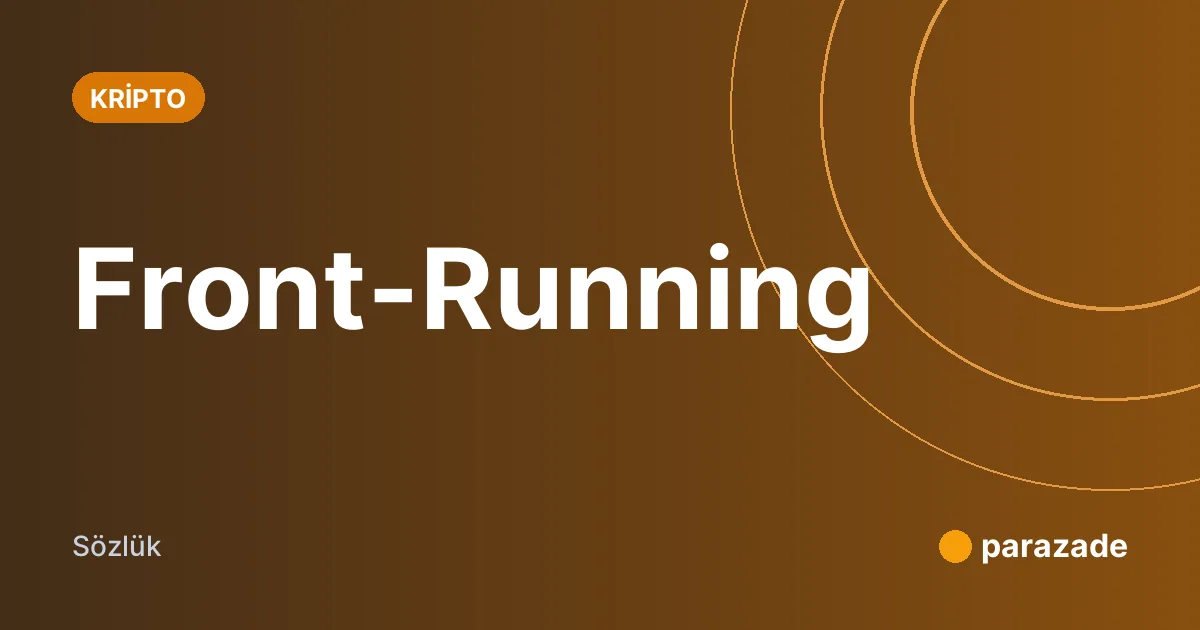 Front-Running nedir?