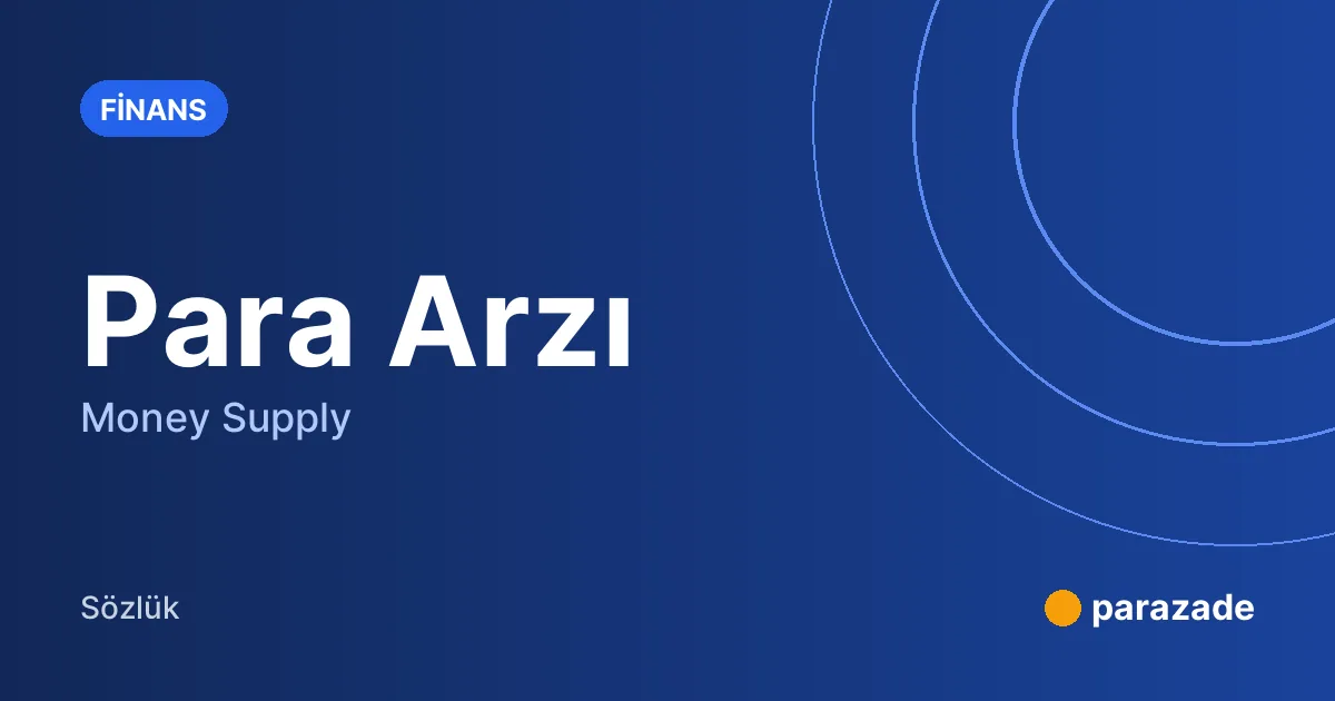 Para Arzı nedir?