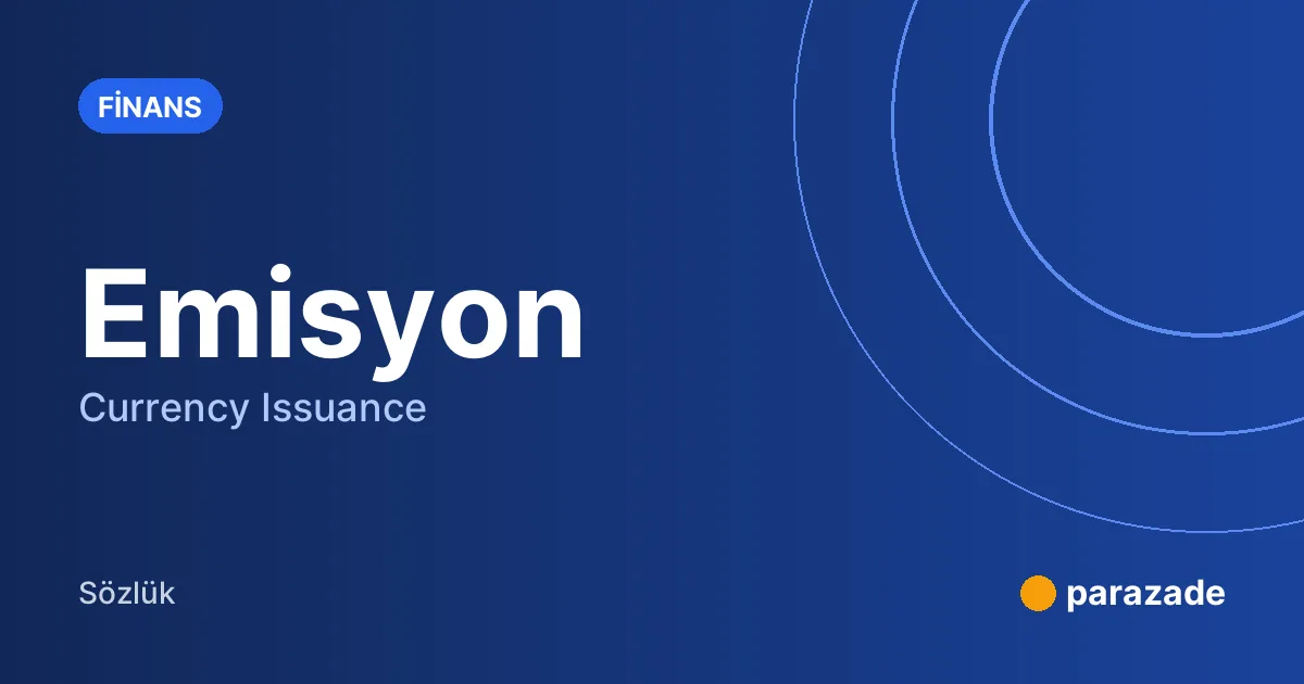 Emisyon nedir?