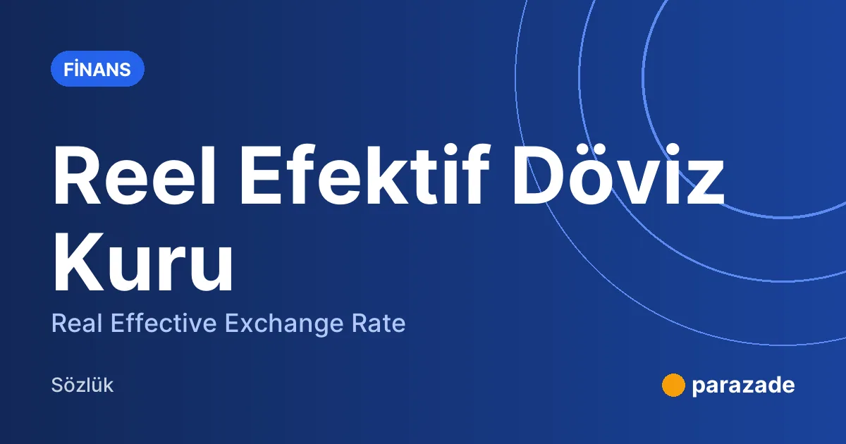Reel Efektif Döviz Kuru nedir?