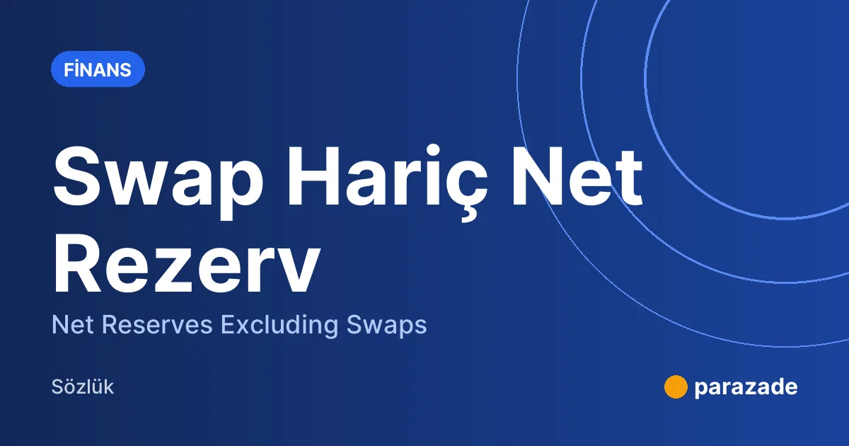 Swap Hariç Net Rezerv nedir?