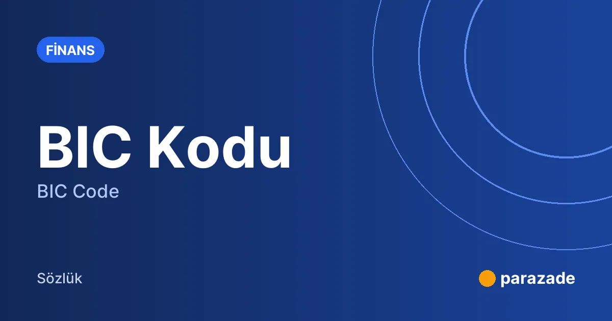 BIC Kodu nedir?