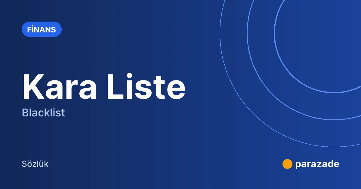 Kara Liste nedir?