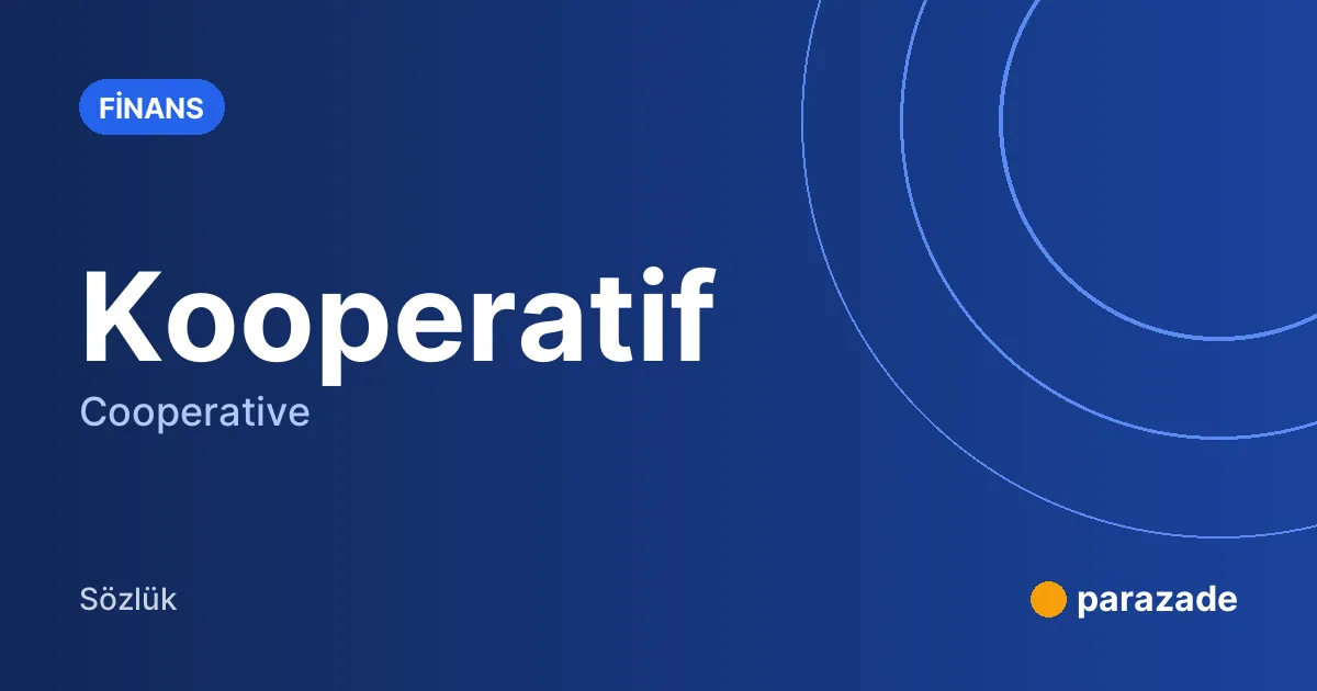 Kooperatif nedir?
