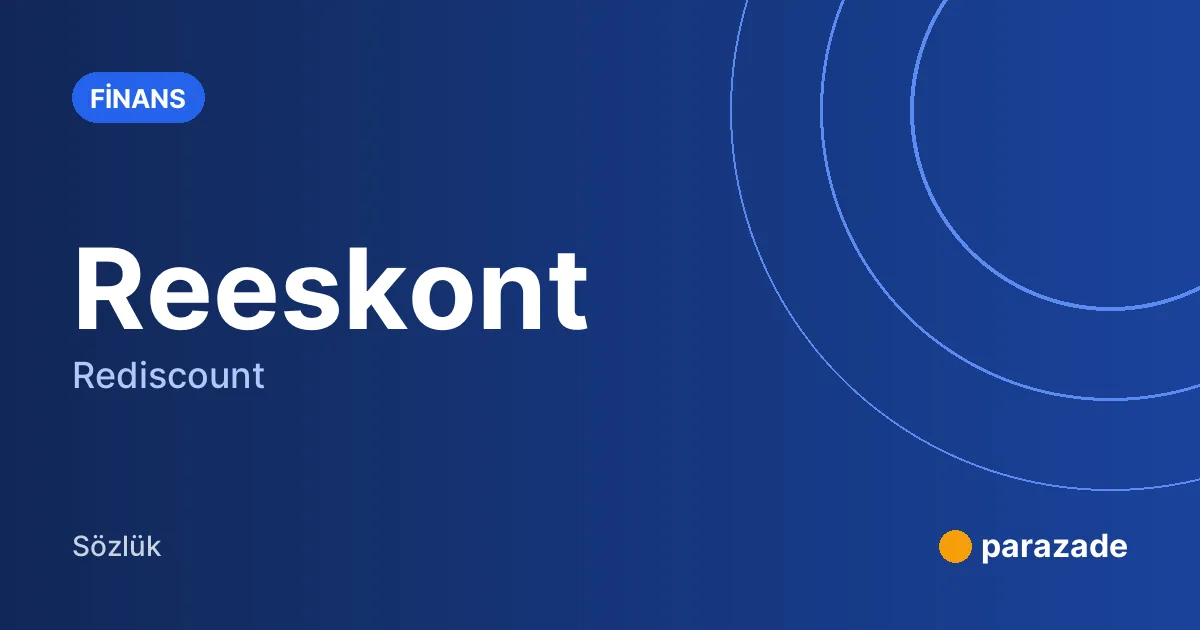 Reeskont nedir?