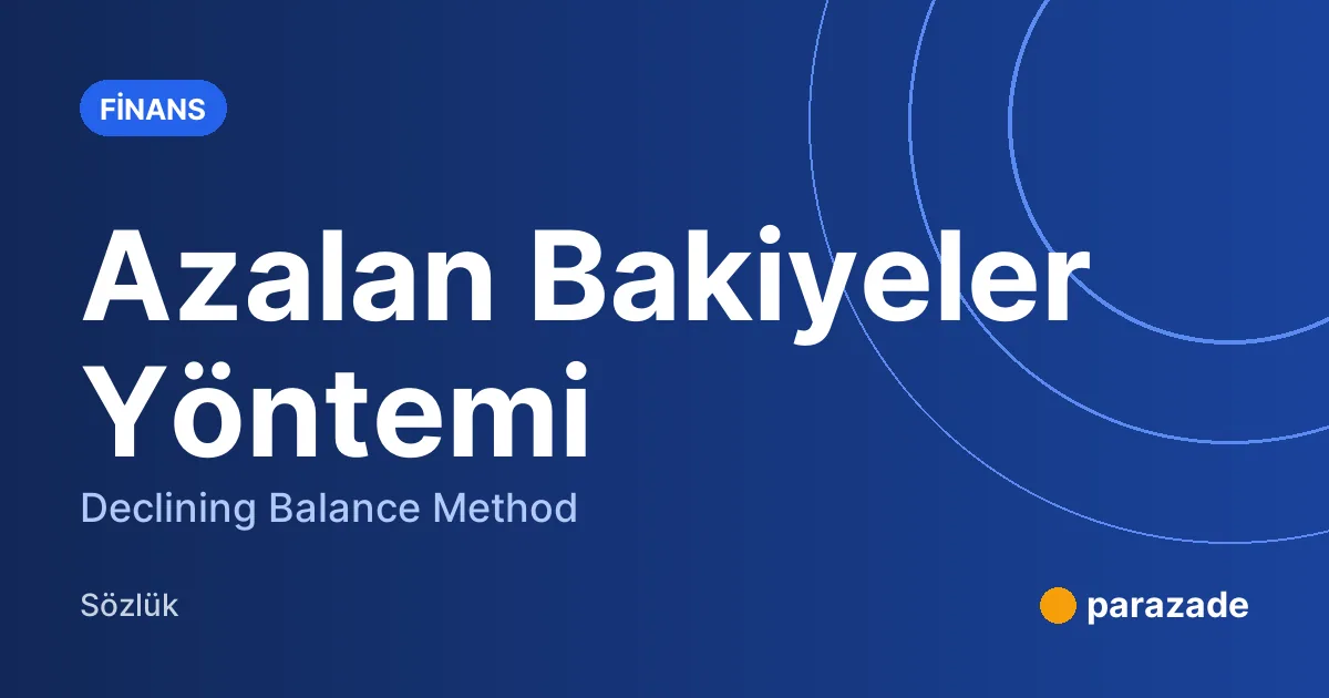 Azalan Bakiyeler Yöntemi nedir?
