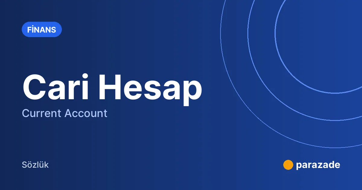 Cari Hesap nedir?