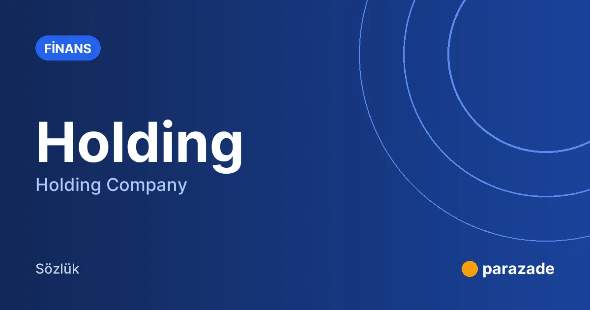 Holding nedir?