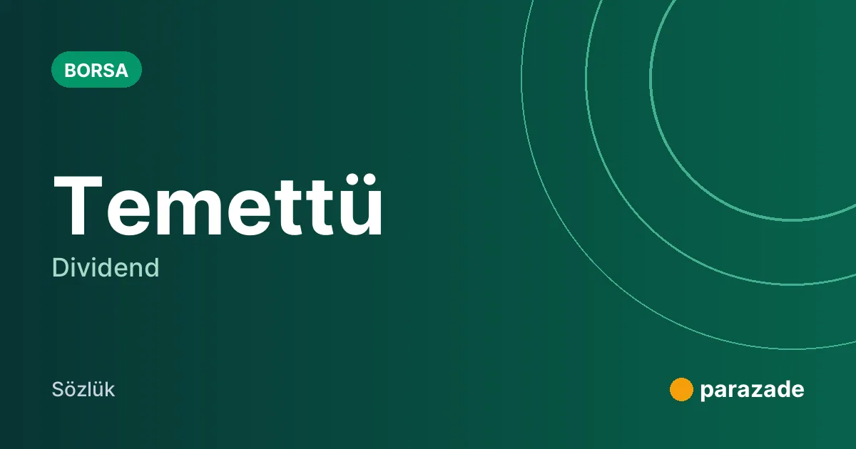 Temettü nedir?