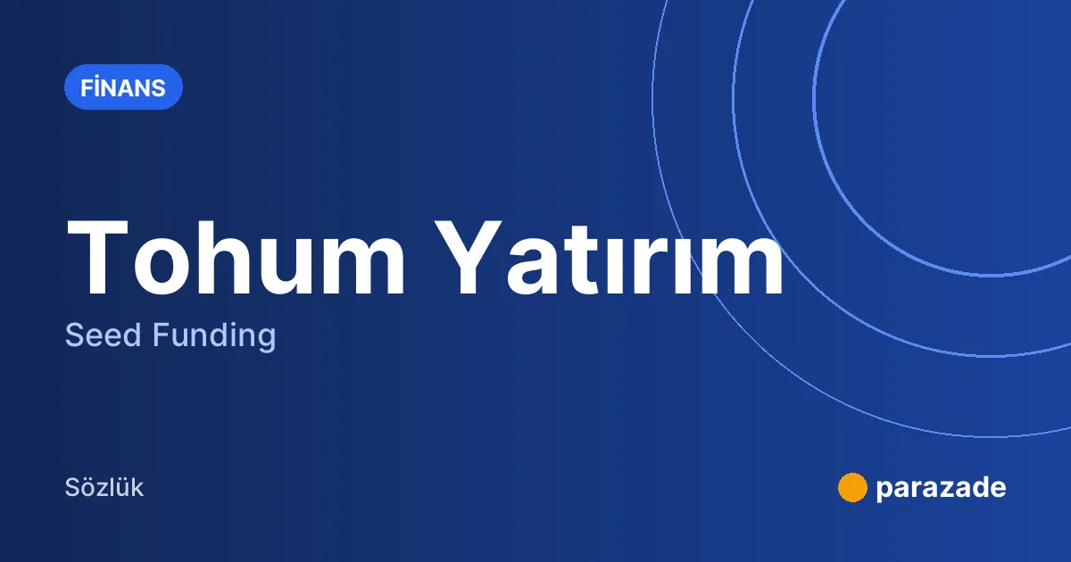 Tohum Yatırım nedir?
