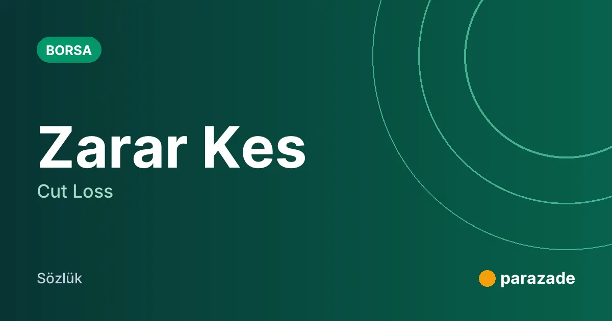 Zarar Kes nedir?