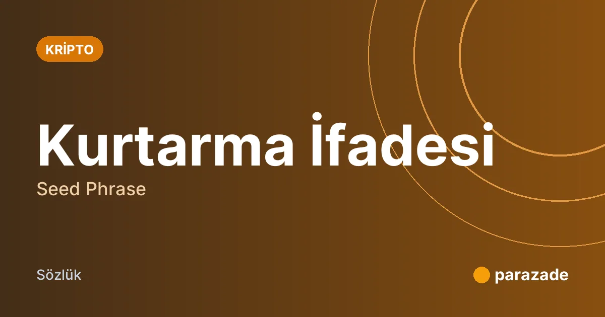 Kurtarma İfadesi nedir?