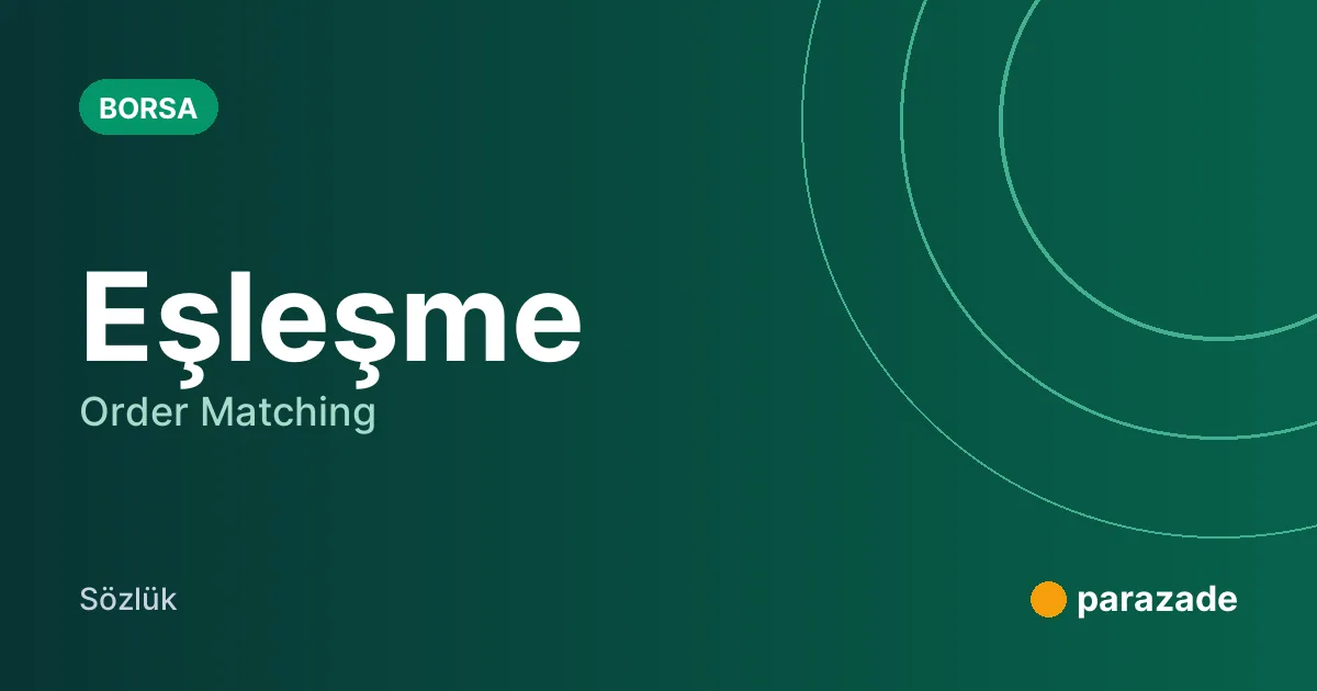 Eşleşme nedir?