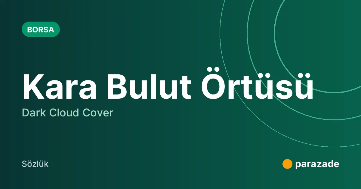Kara Bulut Örtüsü nedir?