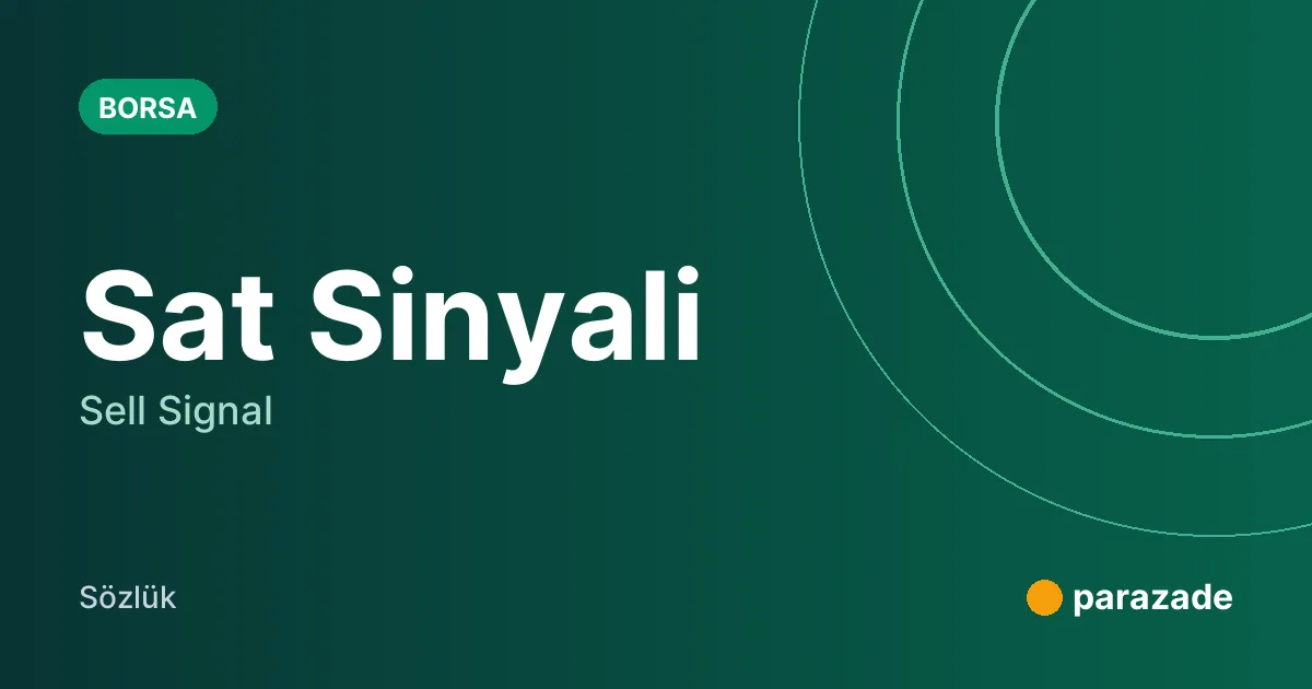 Sat Sinyali nedir?