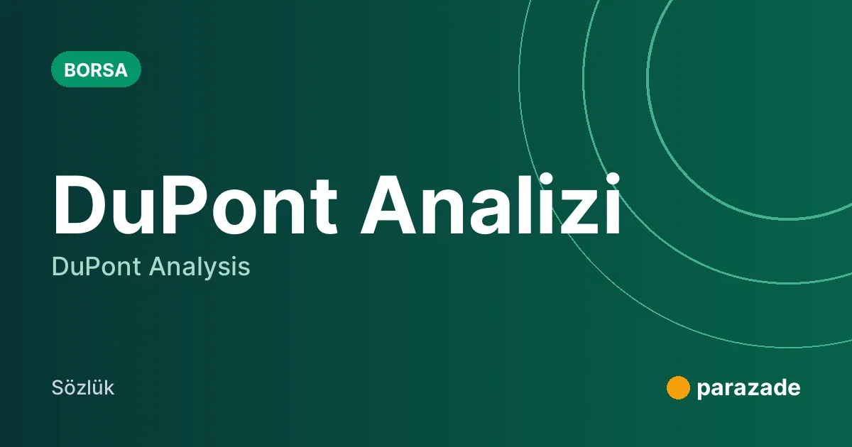 DuPont Analizi nedir?