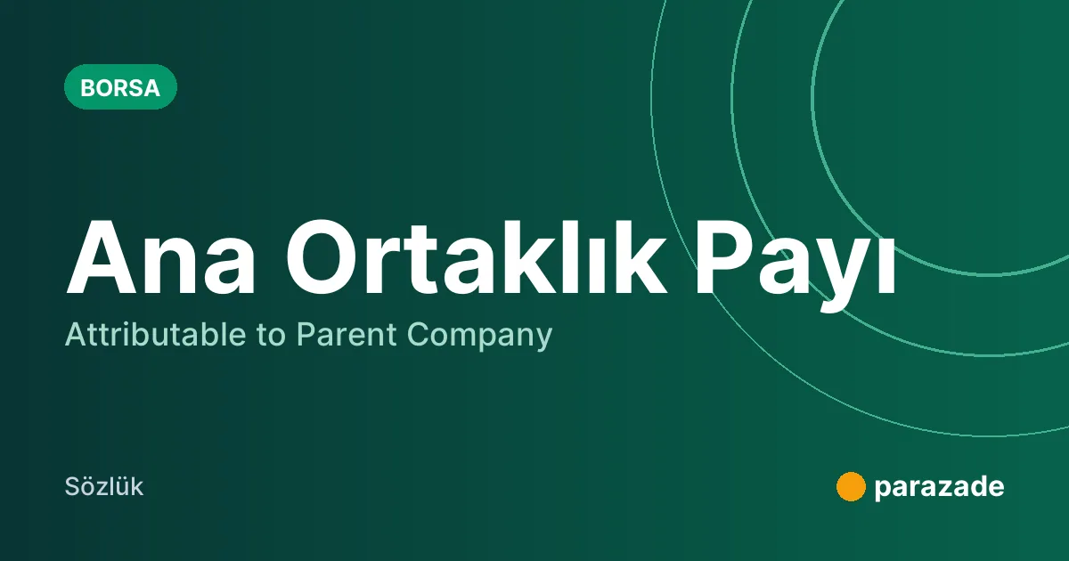 Ana Ortaklık Payı nedir?