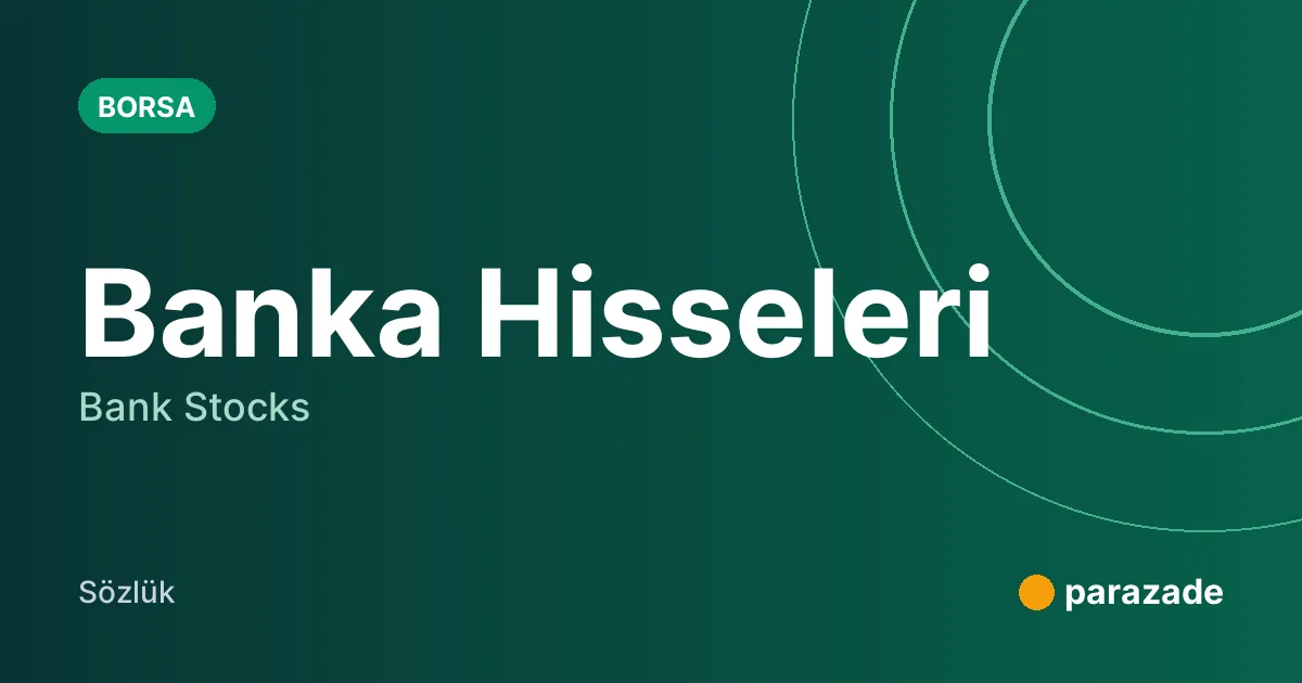 Banka Hisseleri nedir?