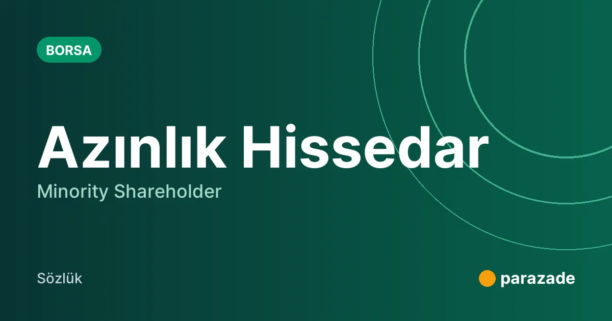 Azınlık Hissedar nedir?