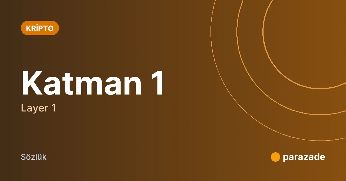 Katman 1 nedir?