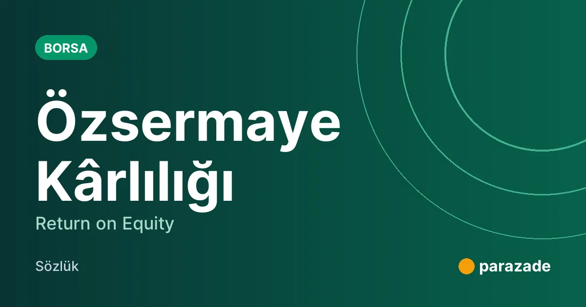 Özsermaye Kârlılığı nedir?