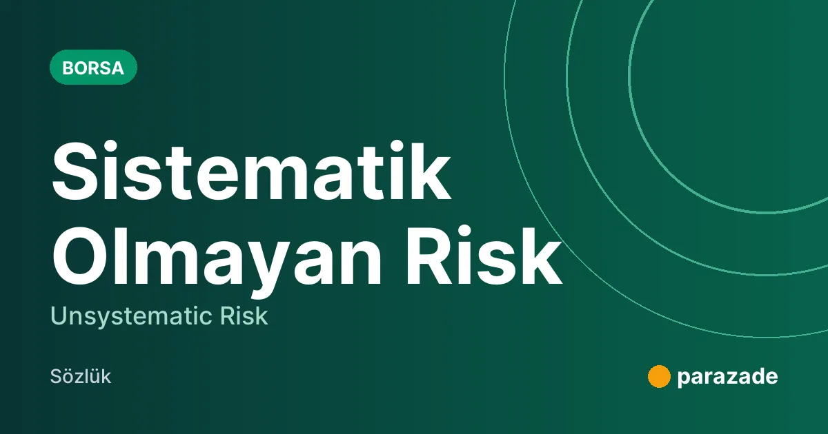 Sistematik Olmayan Risk nedir?