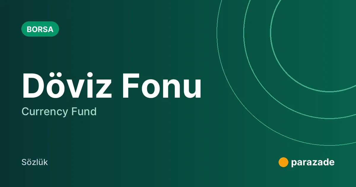 Döviz Fonu nedir?