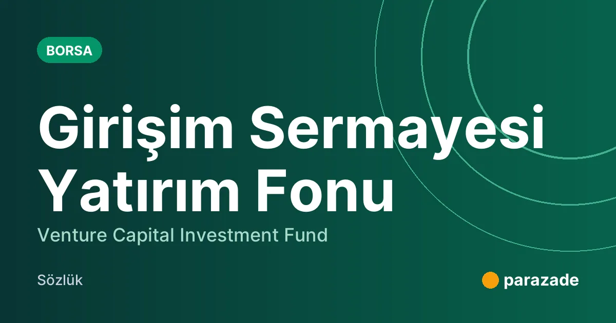 Girişim Sermayesi Yatırım Fonu nedir?