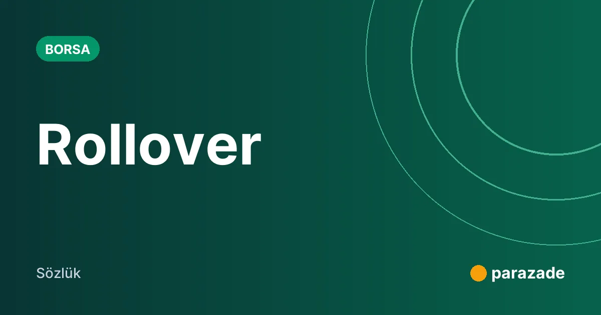 Rollover nedir?