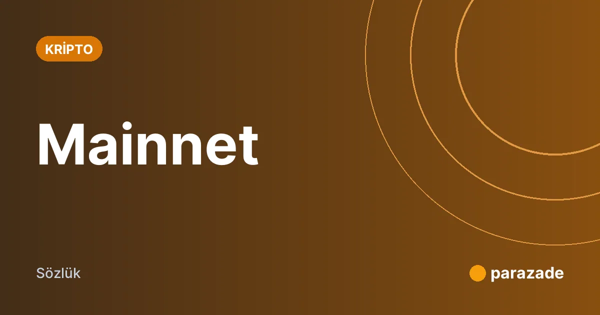 Mainnet nedir?