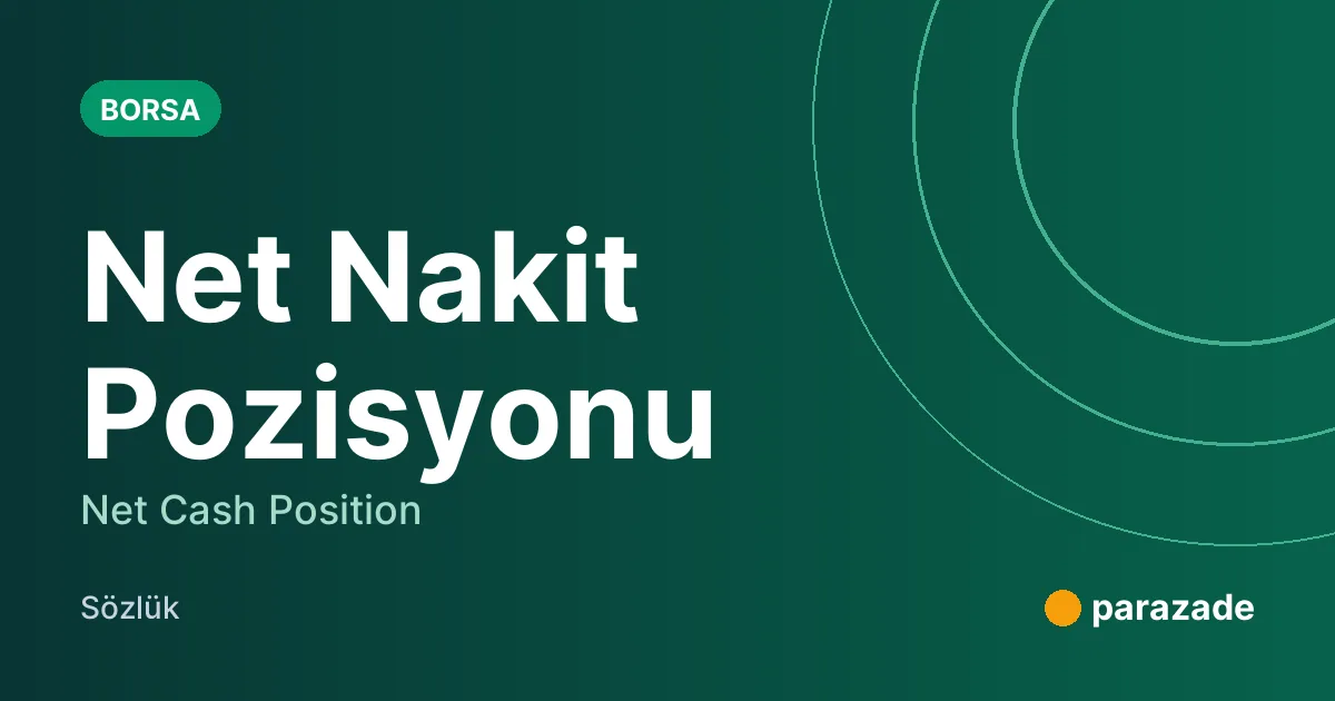 Net Nakit Pozisyonu nedir?