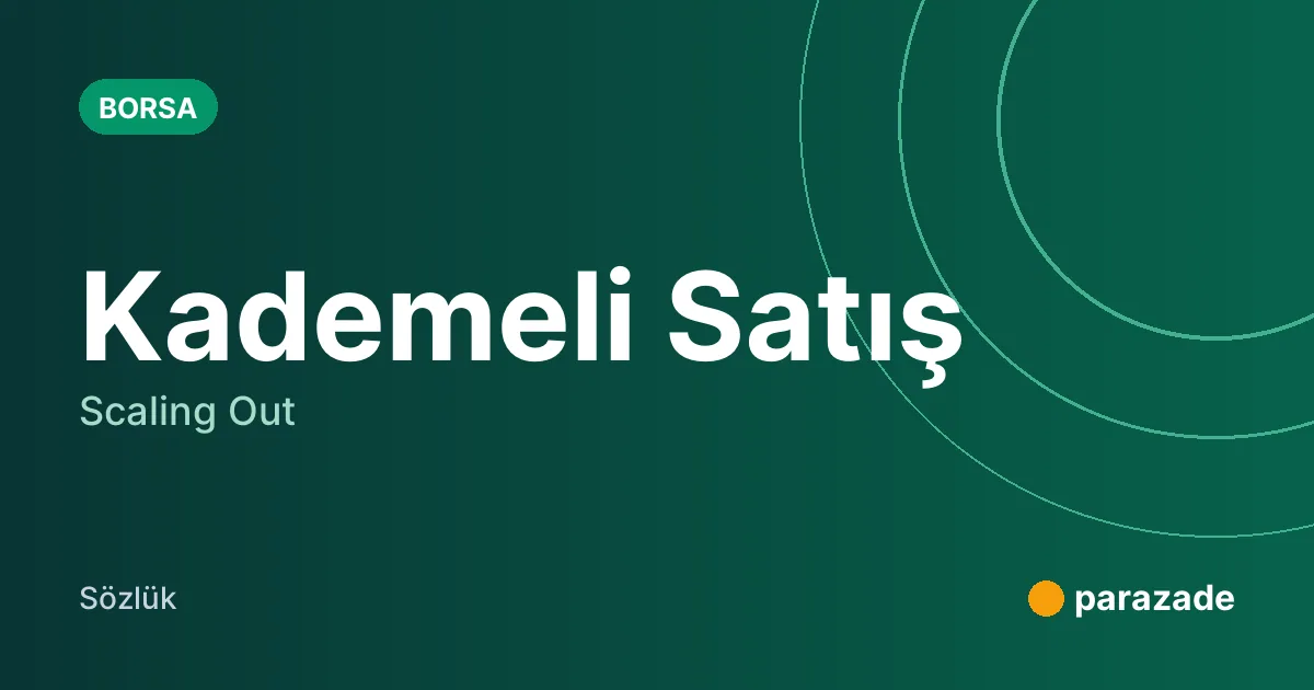 Kademeli Satış nedir?