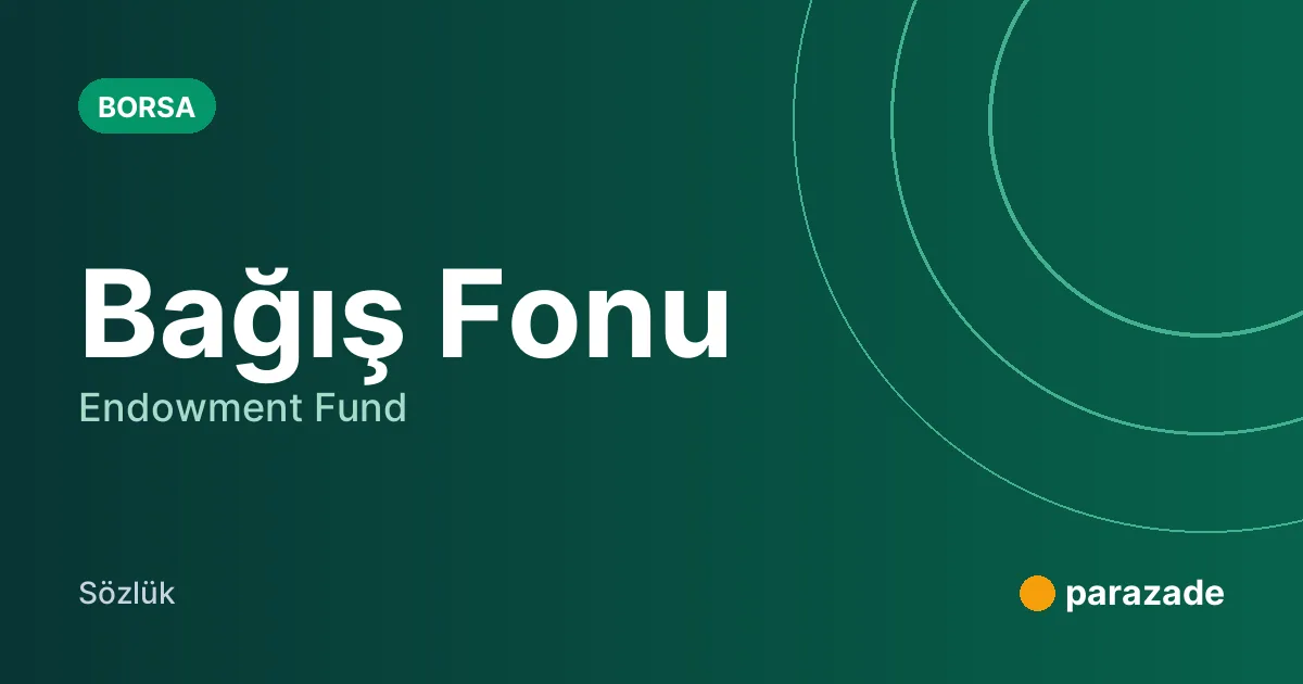 Bağış Fonu nedir?