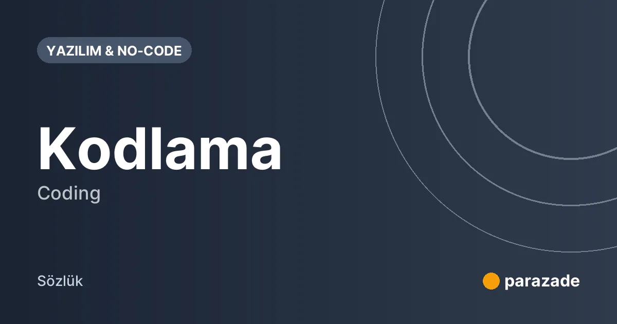 Kodlama nedir?