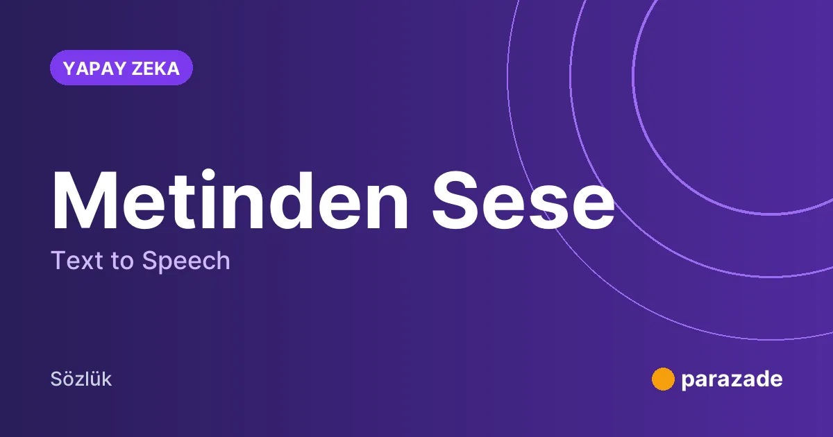 Metinden Sese nedir?