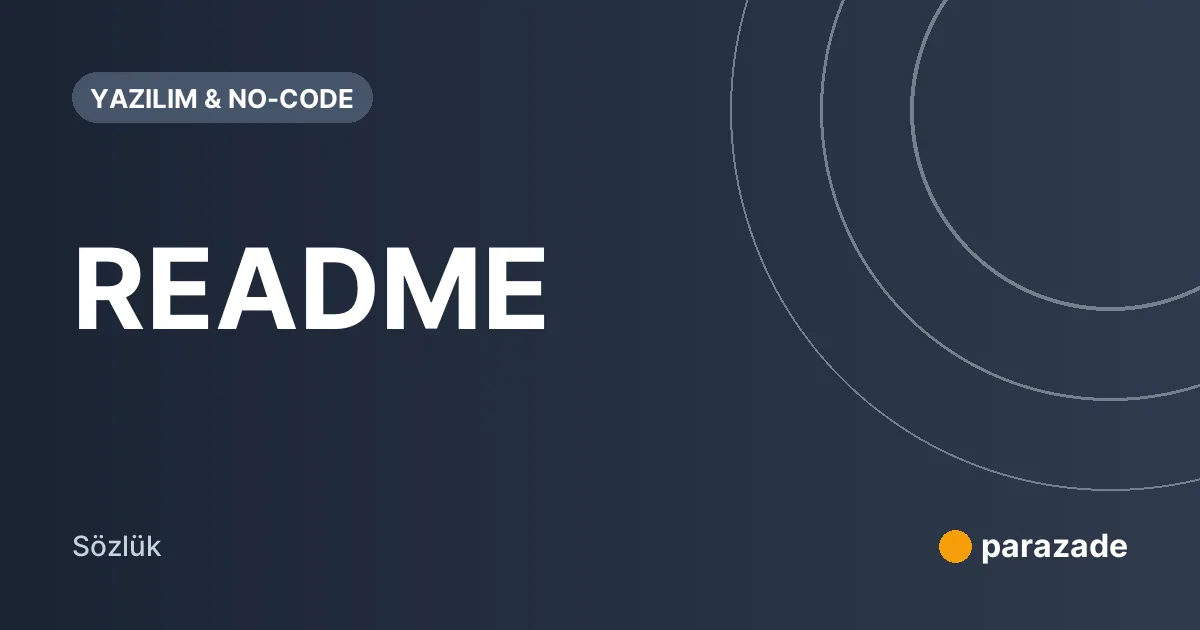 README nedir?