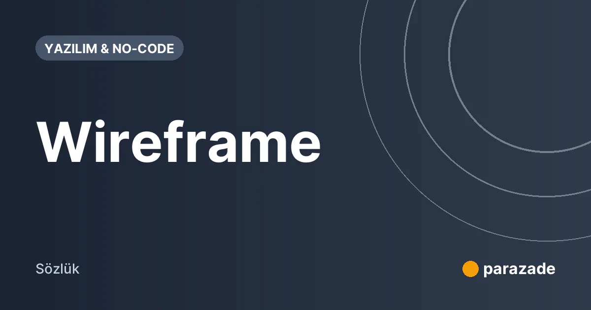 Wireframe nedir?
