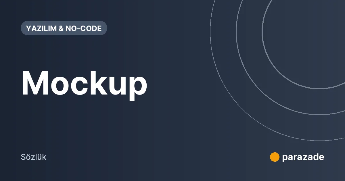 Mockup nedir?
