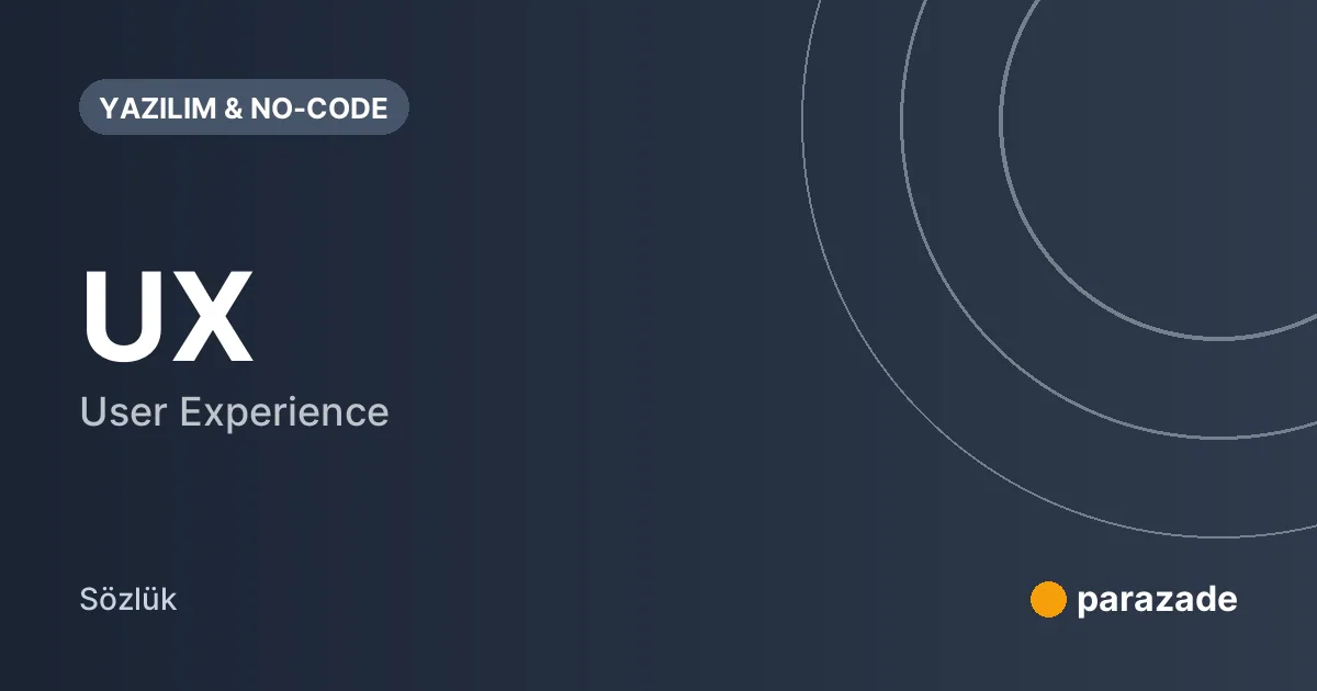 UX nedir?