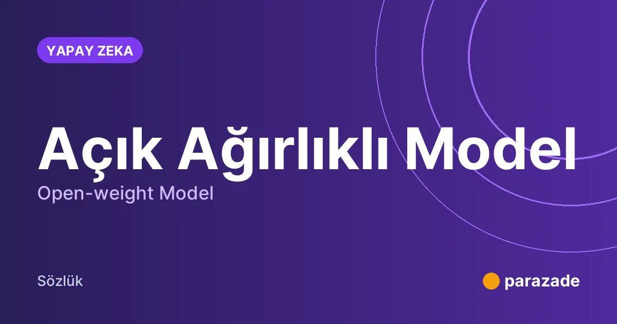 Açık Ağırlıklı Model nedir?
