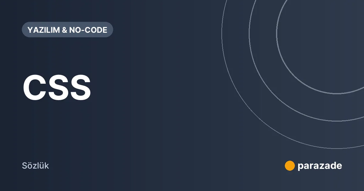 CSS nedir?