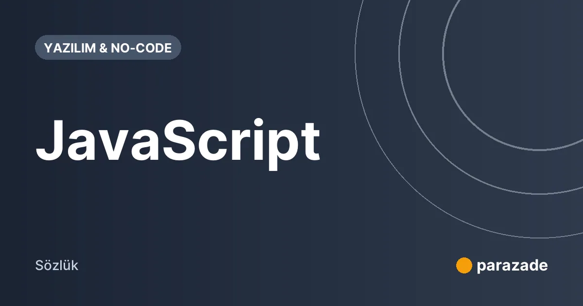 JavaScript nedir?