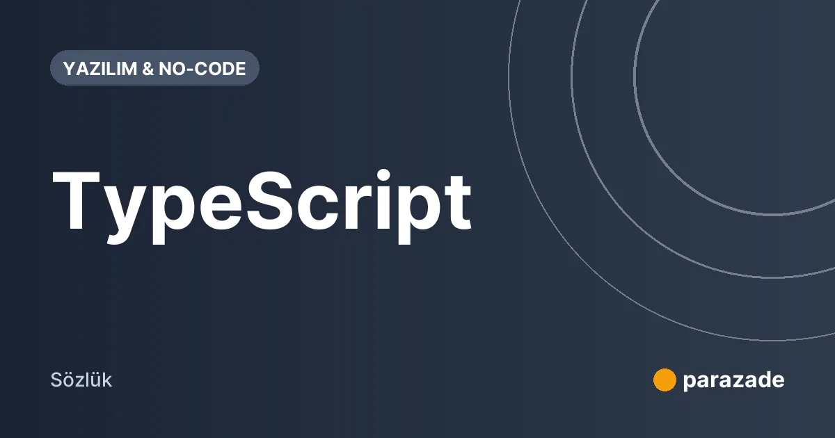 TypeScript nedir?