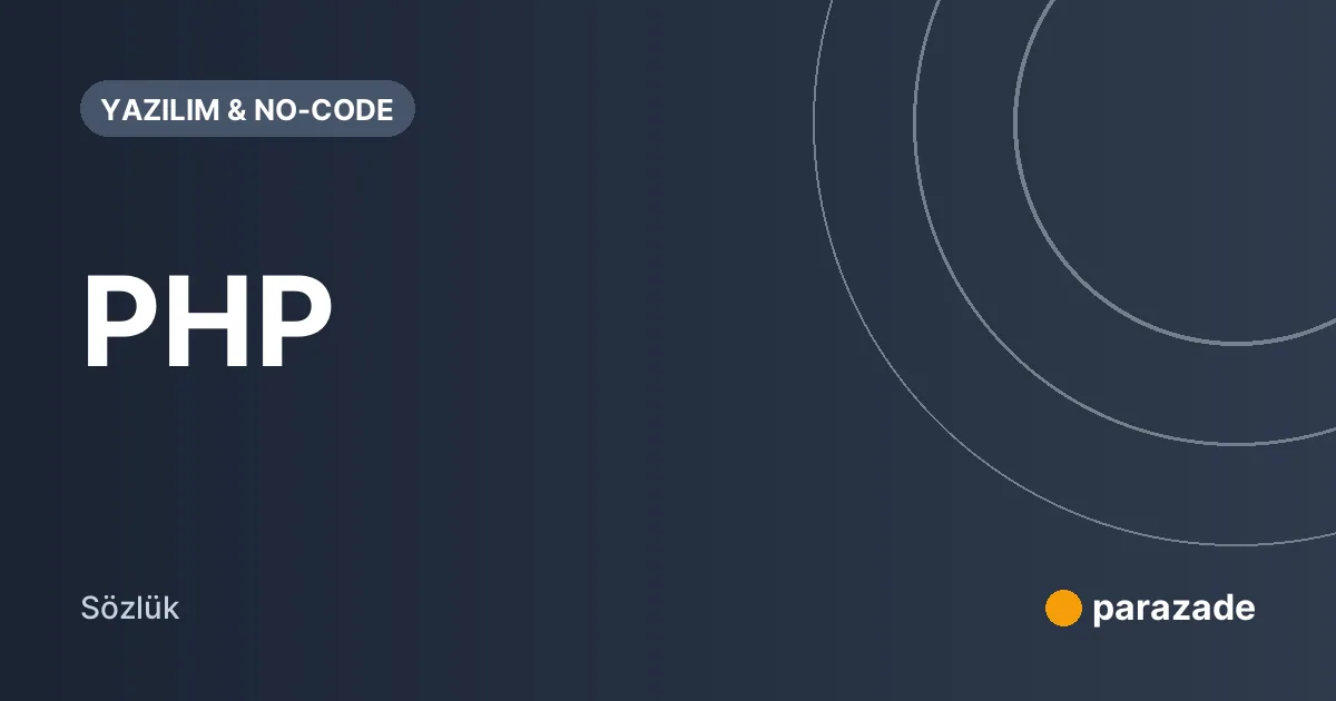 PHP nedir?